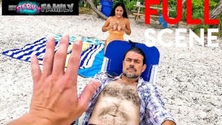 My HOT AF Stacked Stepsis Just Fucked Me At The Beach, LOAD BLOWN - Serena Santos