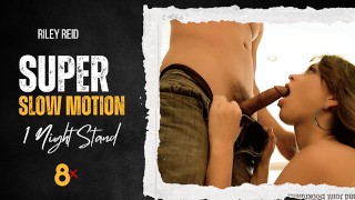 Slow Motion Riley Reid Blowjob